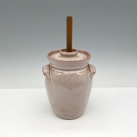 M.L. Owens Pottery Butter Churn