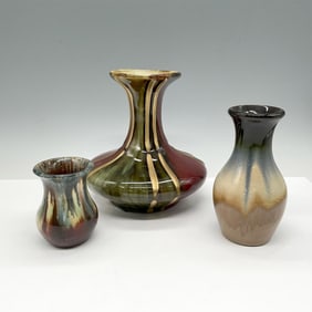 3pc Collection of Art Pottery Vases