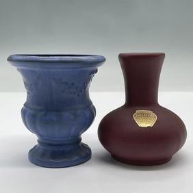 2pc Niloak Pottery Vases