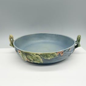 Roseville USA Pottery Double Handled Bowl, Bushberry