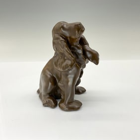 Rookwood Present Day Pottery Animal Figurine, Cocker Spaniel