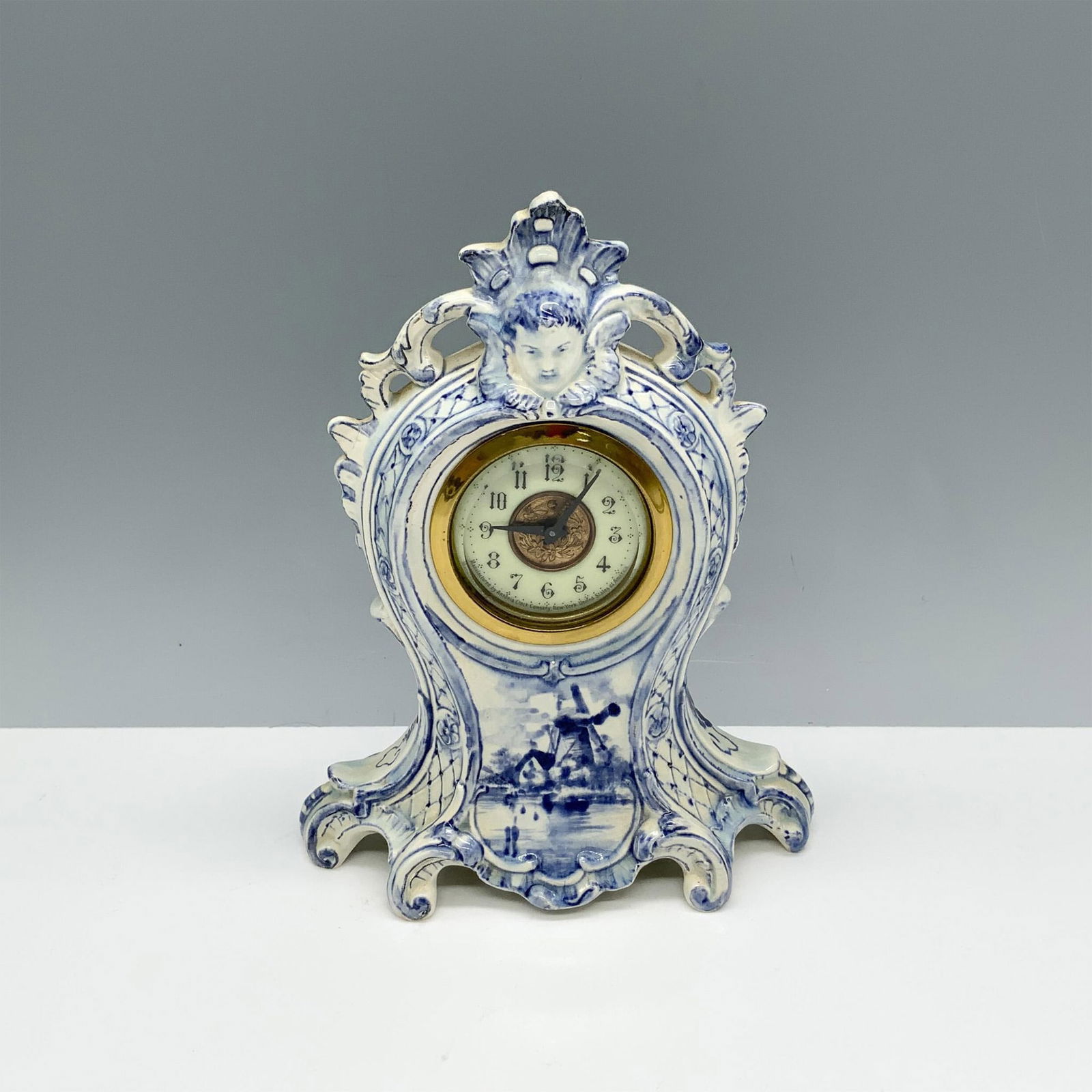Ansonia Royal Bonn Porcelain Mantle Clock (1 of 3)