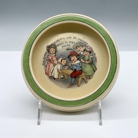 Vintage Pottery Nursery Rhyme Bowl