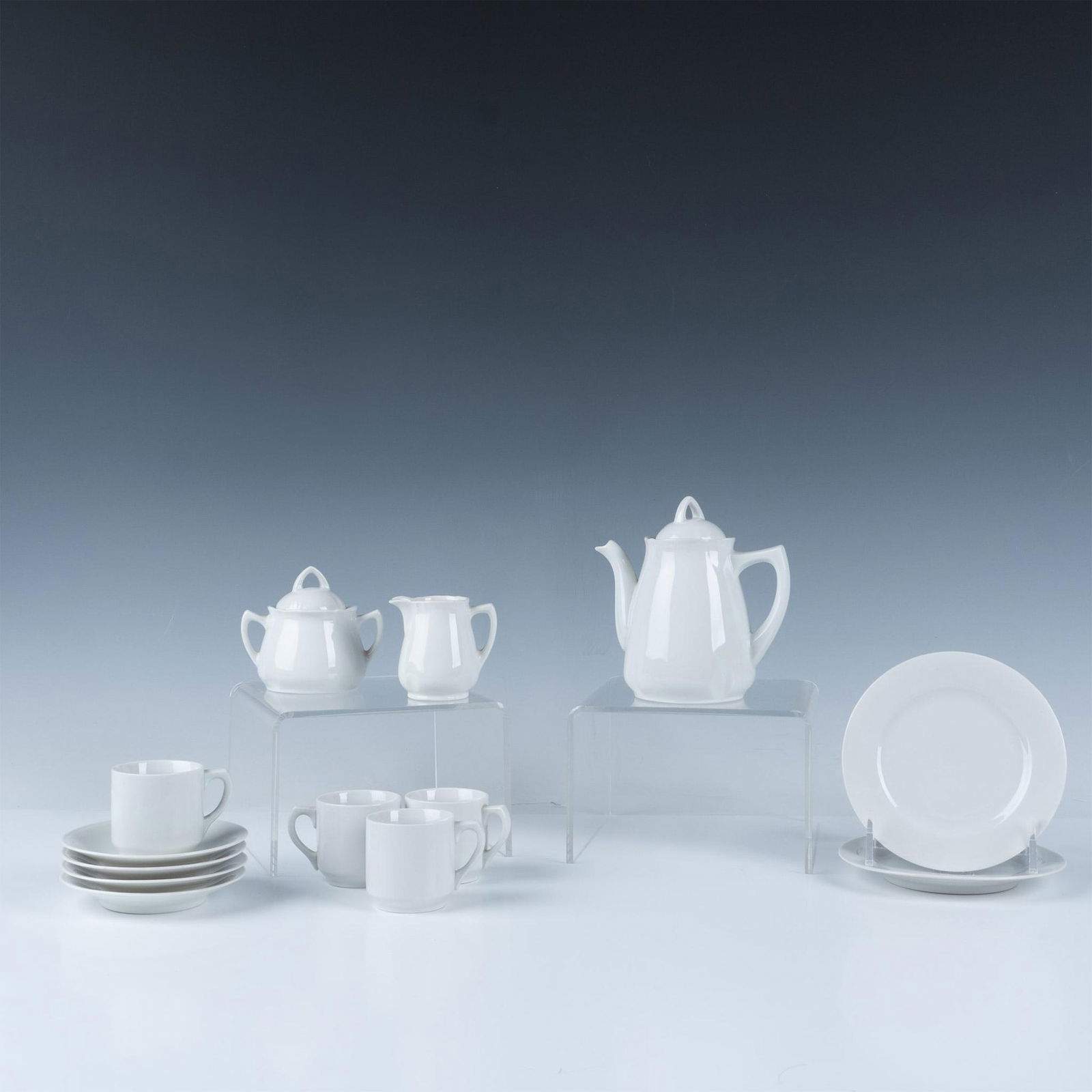 13pc Vintage Porcelain Children's Coffee Set (1 of 8)