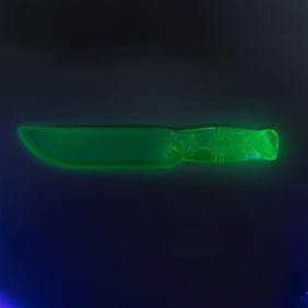 Dur-X Uranium Glass Fruit Knife with Original Box