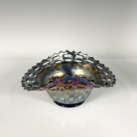 Carnival Glass Candy Basket