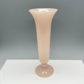 Pale Pink Art Glass Vase
