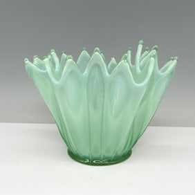 Fostoria Heirloom Blue Opalescent Glass Bowl