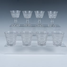 8pc Imperial Glass Cape Cod Drinkware