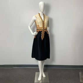 La Greca sleeveless embroidered dress