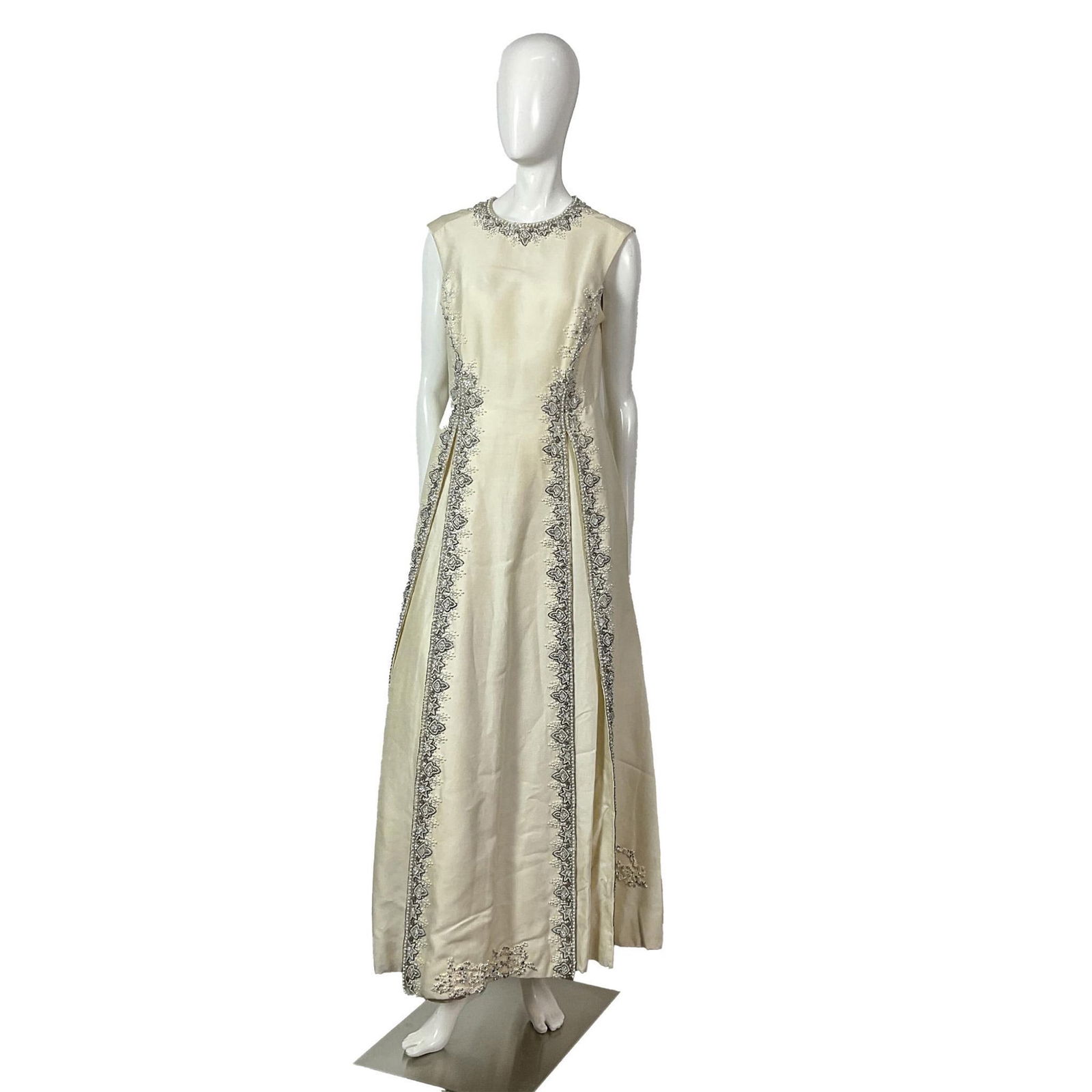 Victoria Royal Beading Embroidery Sleeveless Evening Gown (1 of 13)