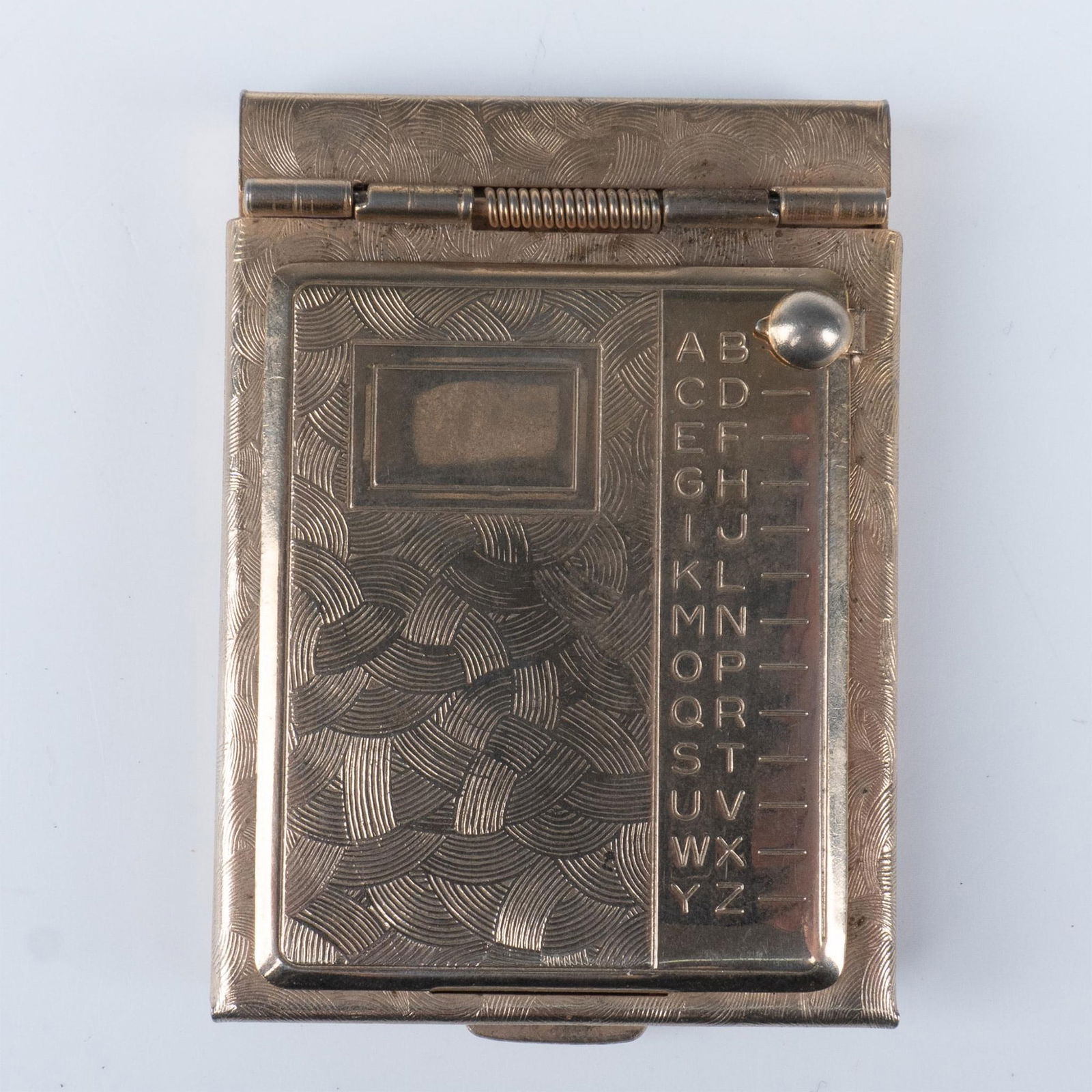 Vintage Miniature Gold Metal Address Book (1 of 3)