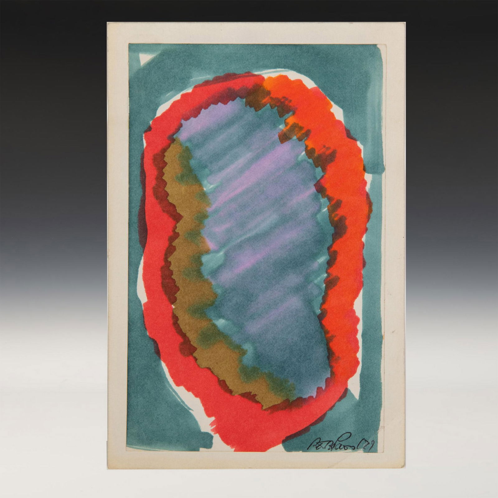 Betty Parsons, Original Watercolor on Paper, Signed (1 of 5)