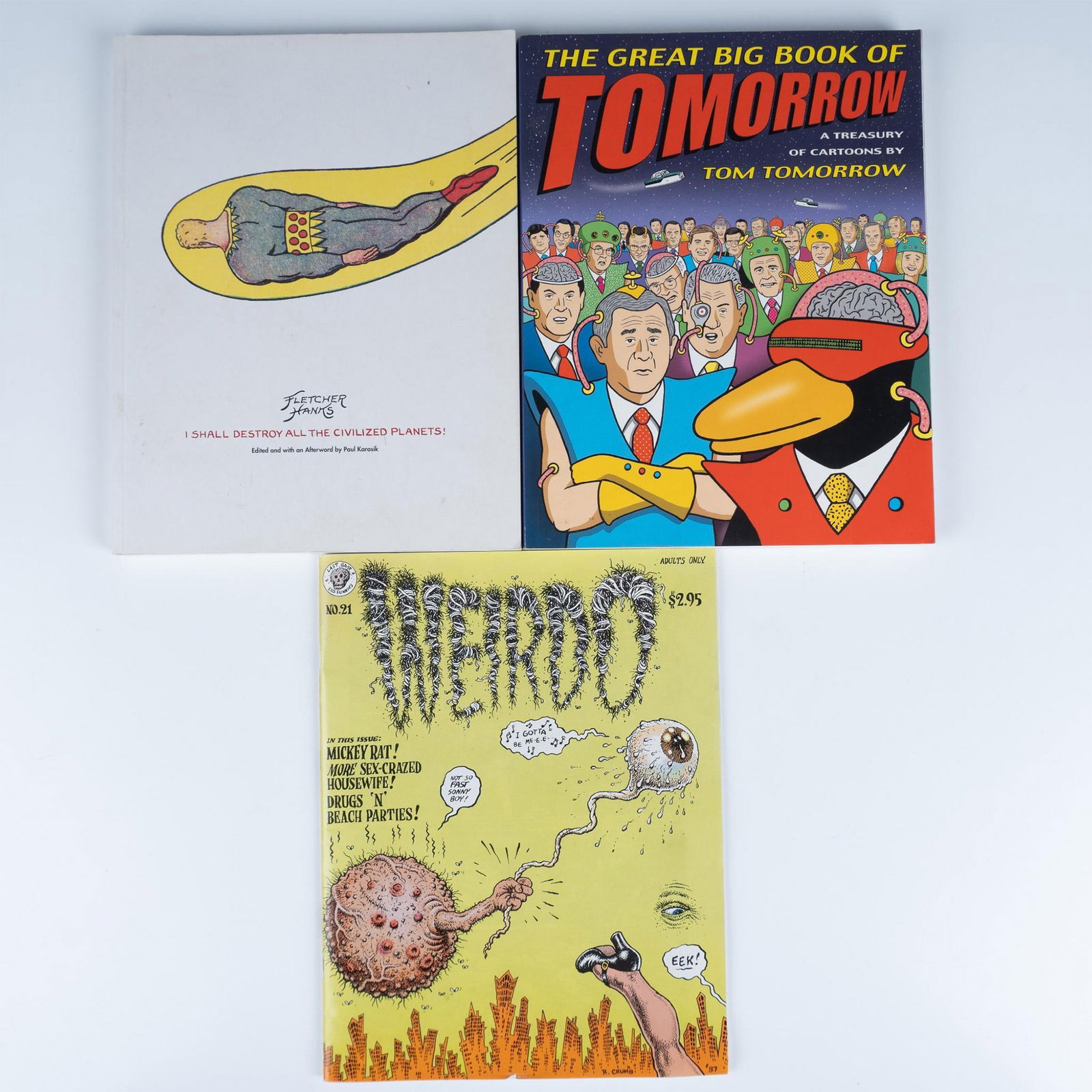 3pc Assortment of Alternative & Science Fiction Comic Books w/ R. Crumb (1 of 2)