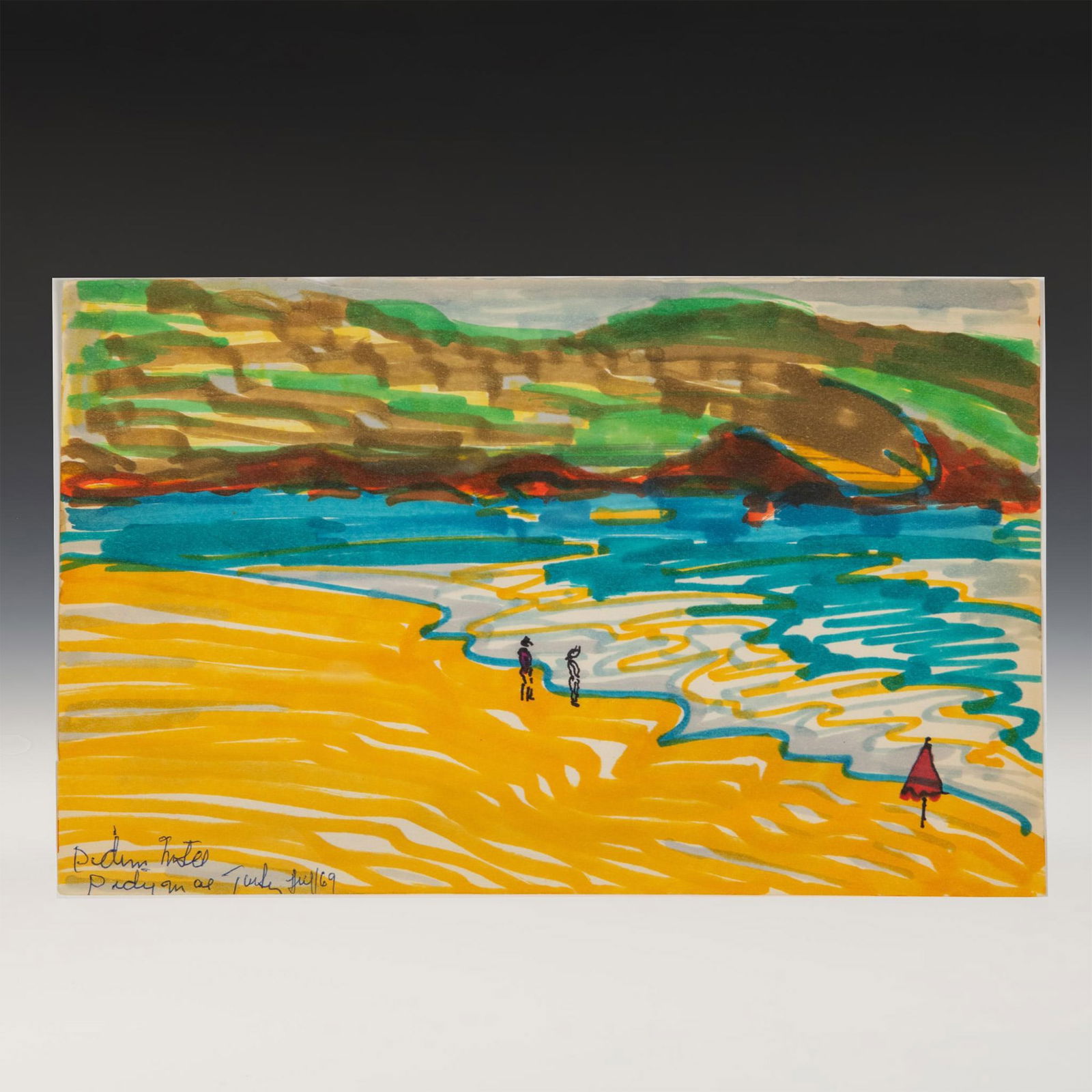 Betty Parsons, One-of-a Kind Watercolor on Paper, Signed (1 of 8)