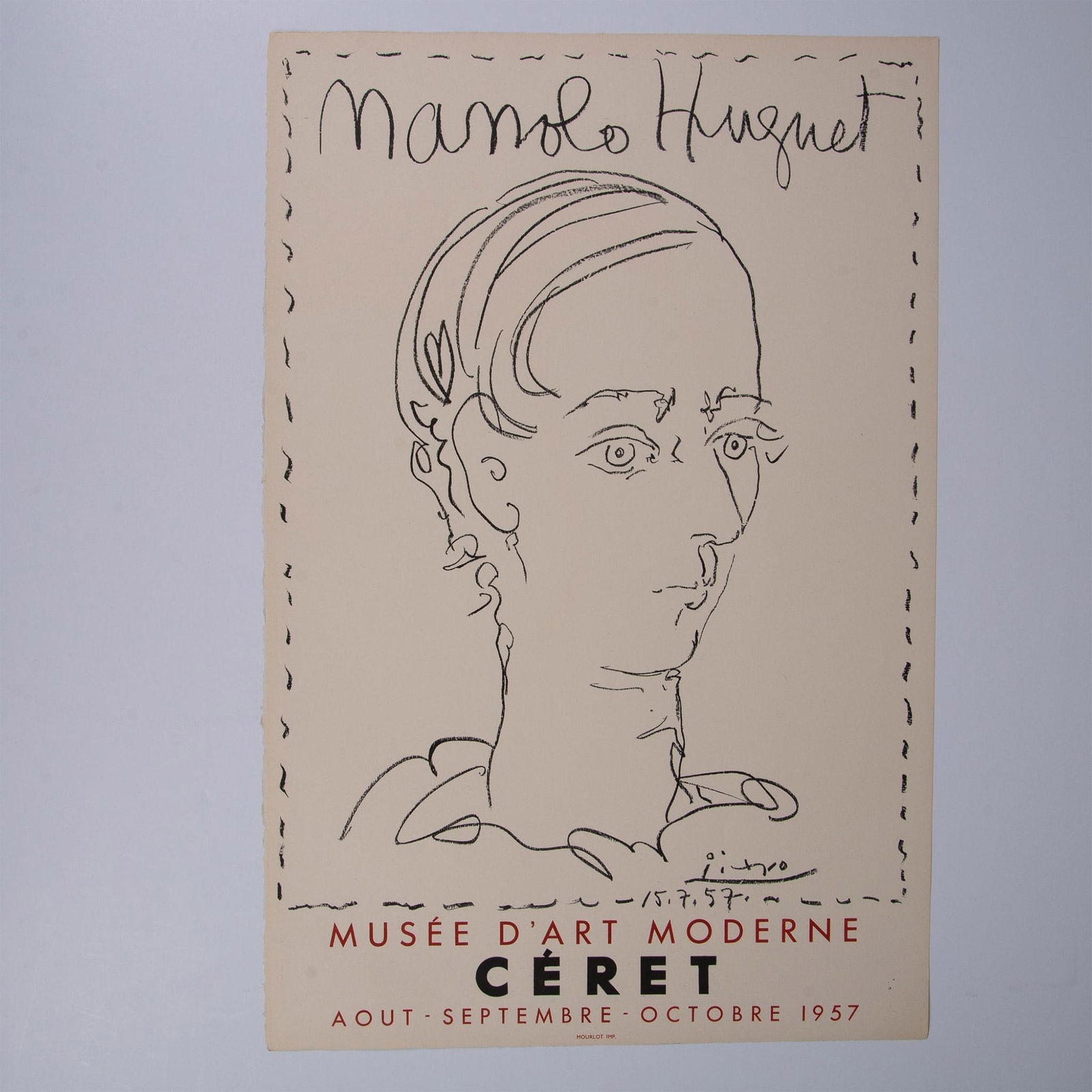 After Pablo Picasso, Original Color Lithograph Poster (1 of 4)