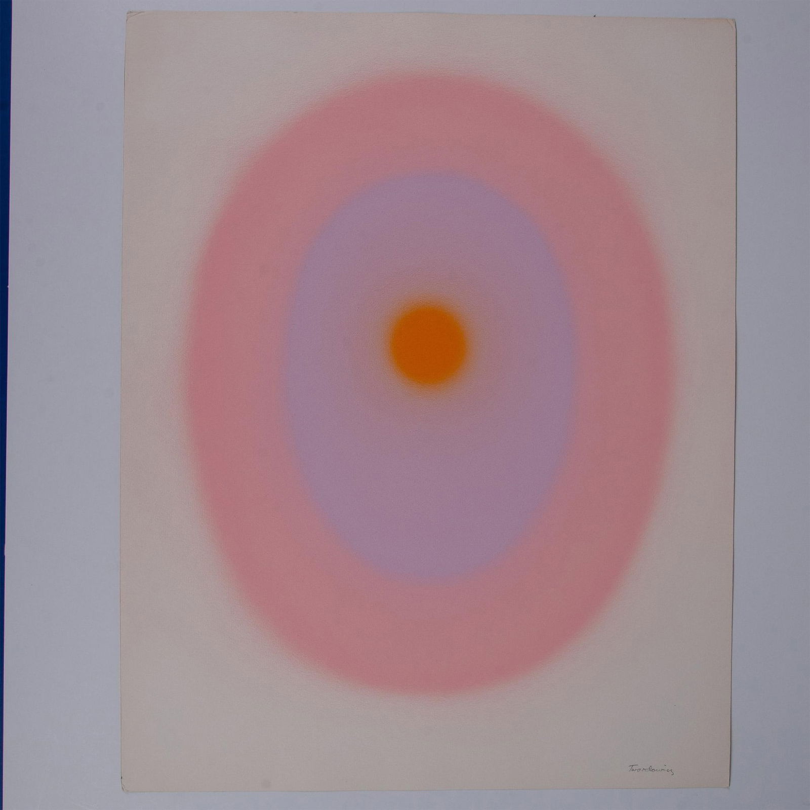 Stanley Twardowicz, One-of-a-Kind Oil on Paper, Signed (1 of 3)