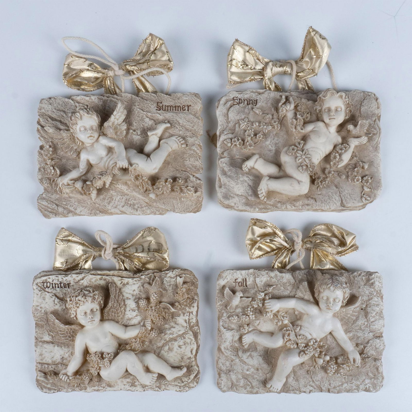 4pc Cherub Seasons Wall Hanging Decor (1 of 4)
