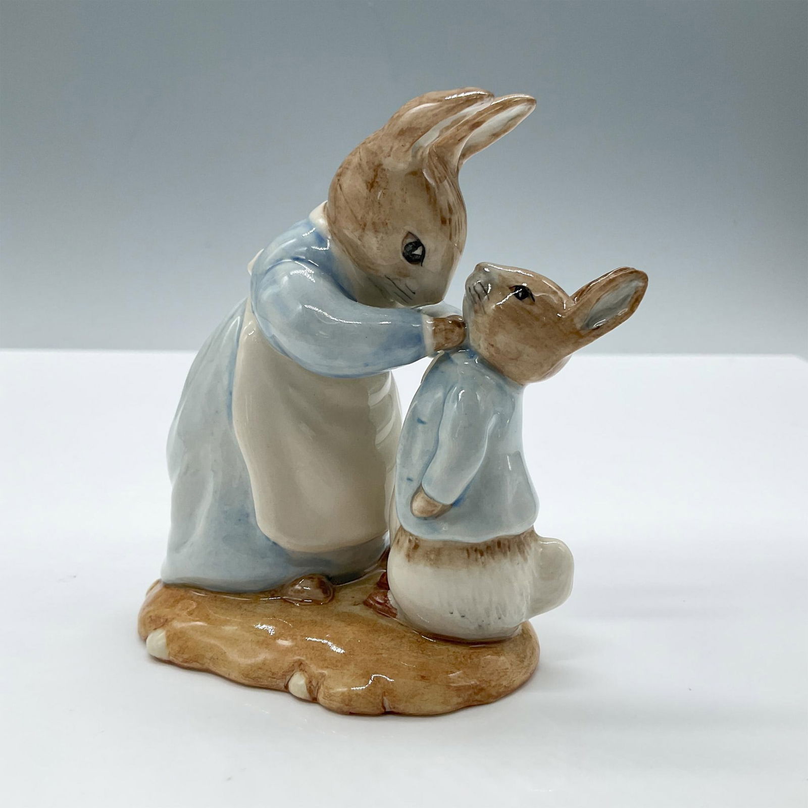 Royal Albert Beatrix Potter Figurine, Mrs. Rabbit and Peter (1 of 3)