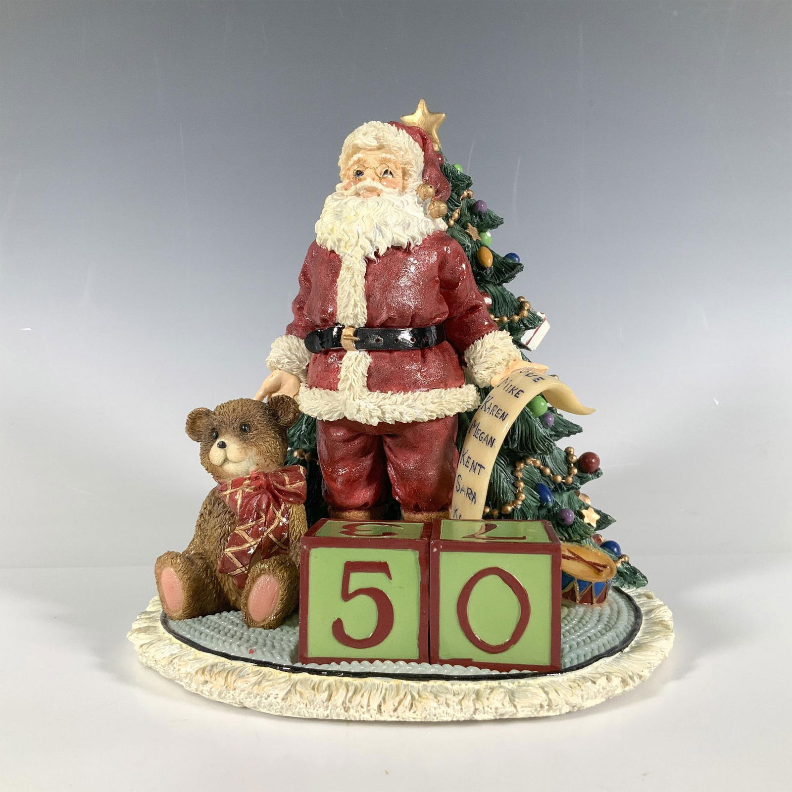 Fitz & Floyd Musical Figural Santa Christmas Calendar (1 of 4)