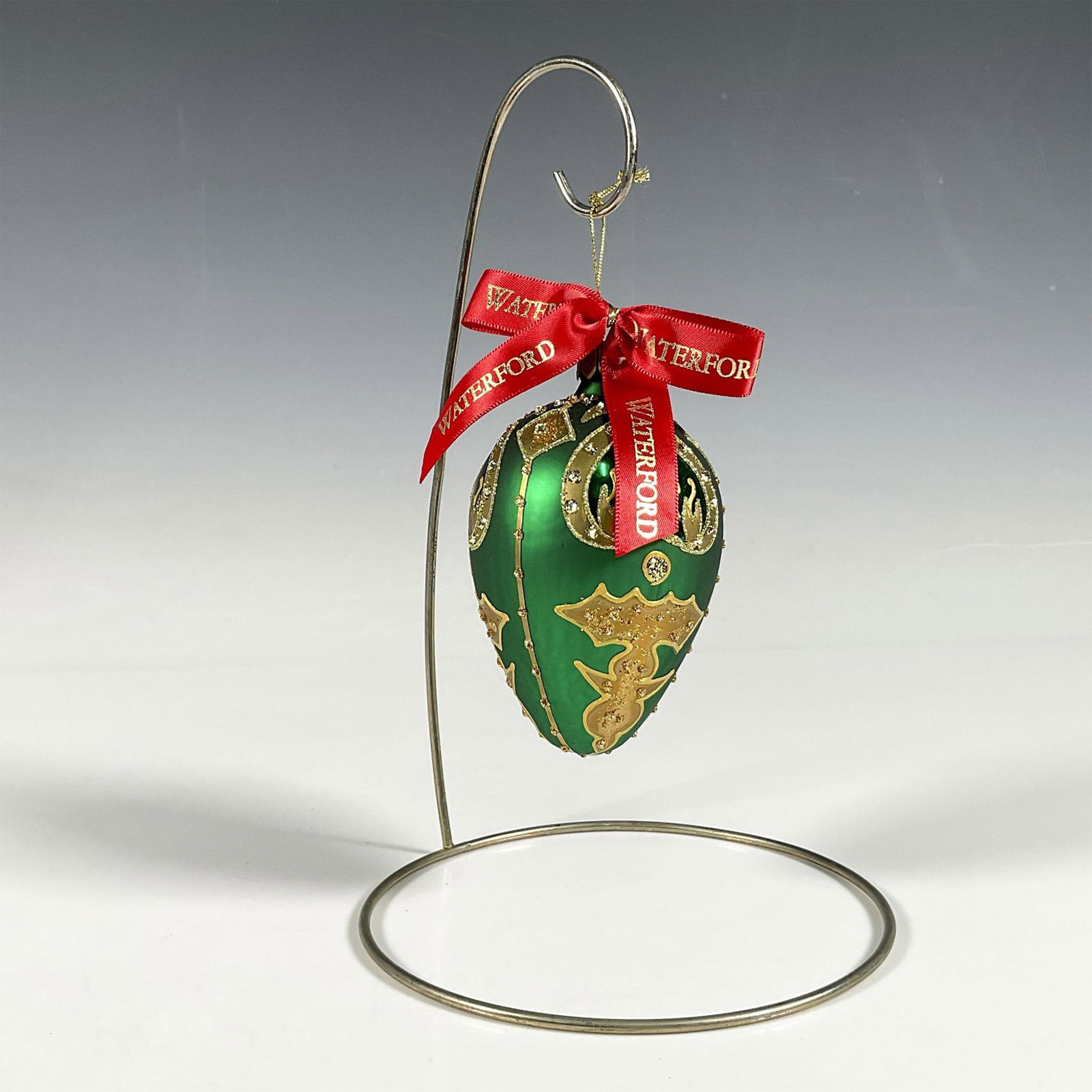 Waterford Emerald Egg Ornament, Holiday Heirlooms (1 of 3)