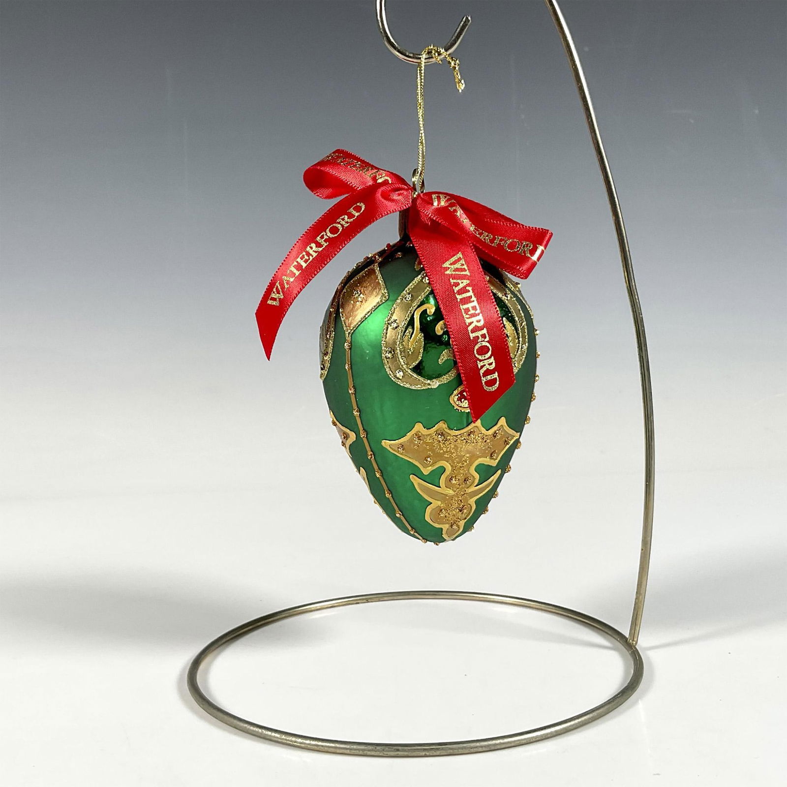 Waterford Emerald Egg Ornament, Holiday Heirlooms (1 of 4)