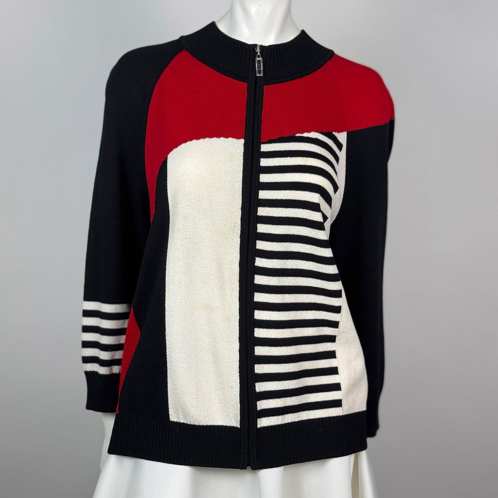 Women's Vintage St Johns Wool Knit Zip Up Jacket (1 of 8)