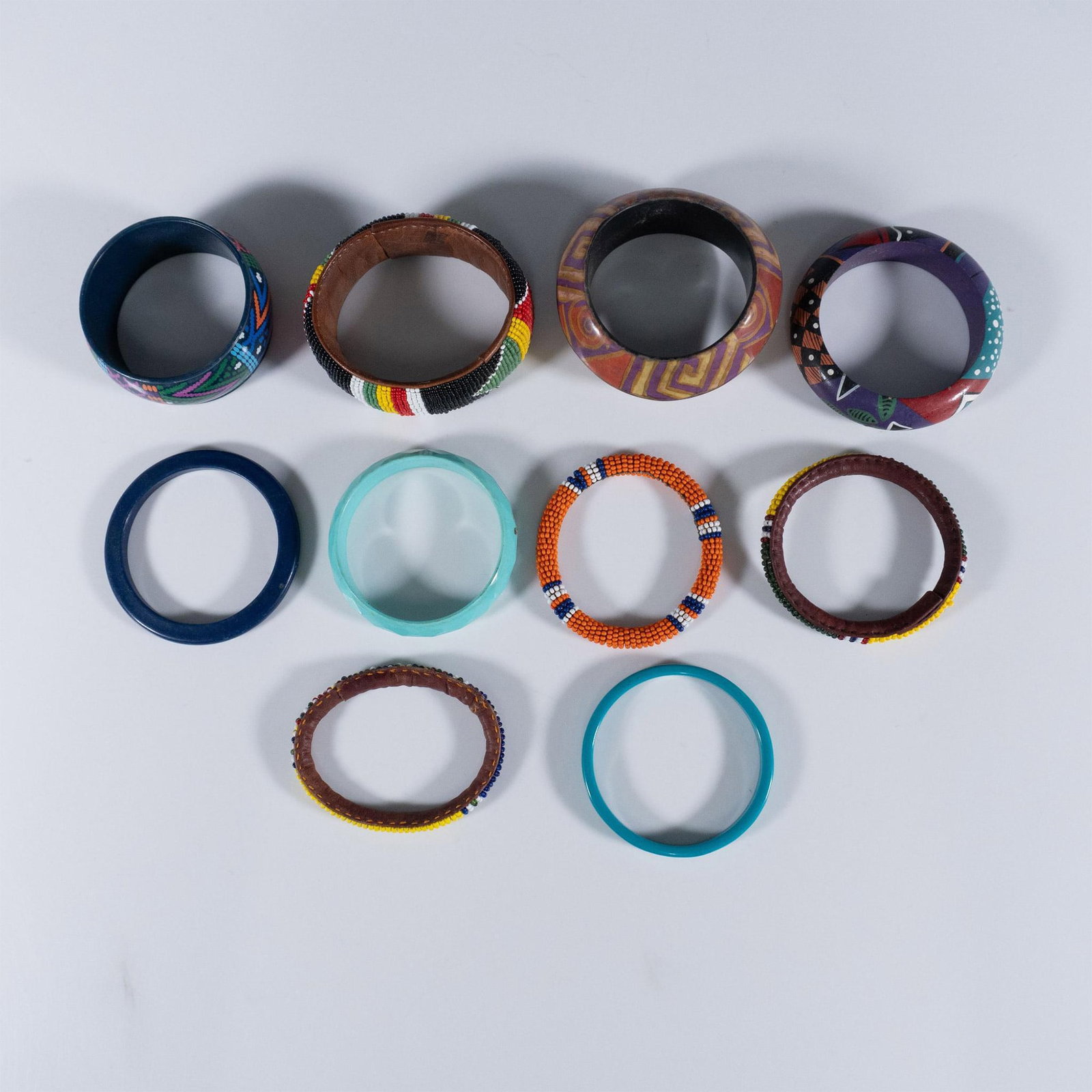 10 pc Costume Global Style Bangles (1 of 8)