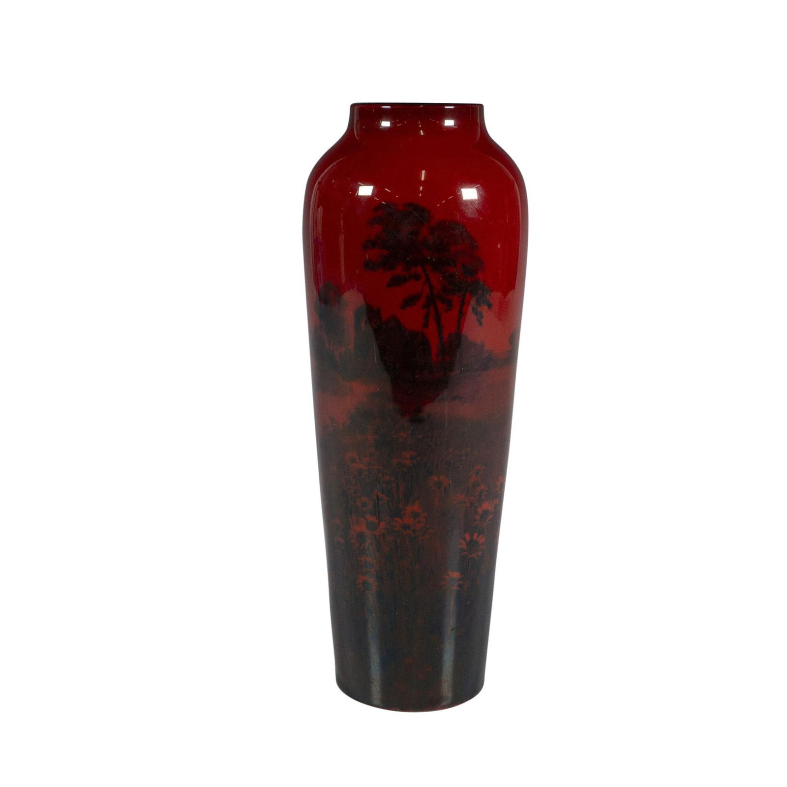 Royal Doulton Flambe Sunflower Field Vase (1 of 6)