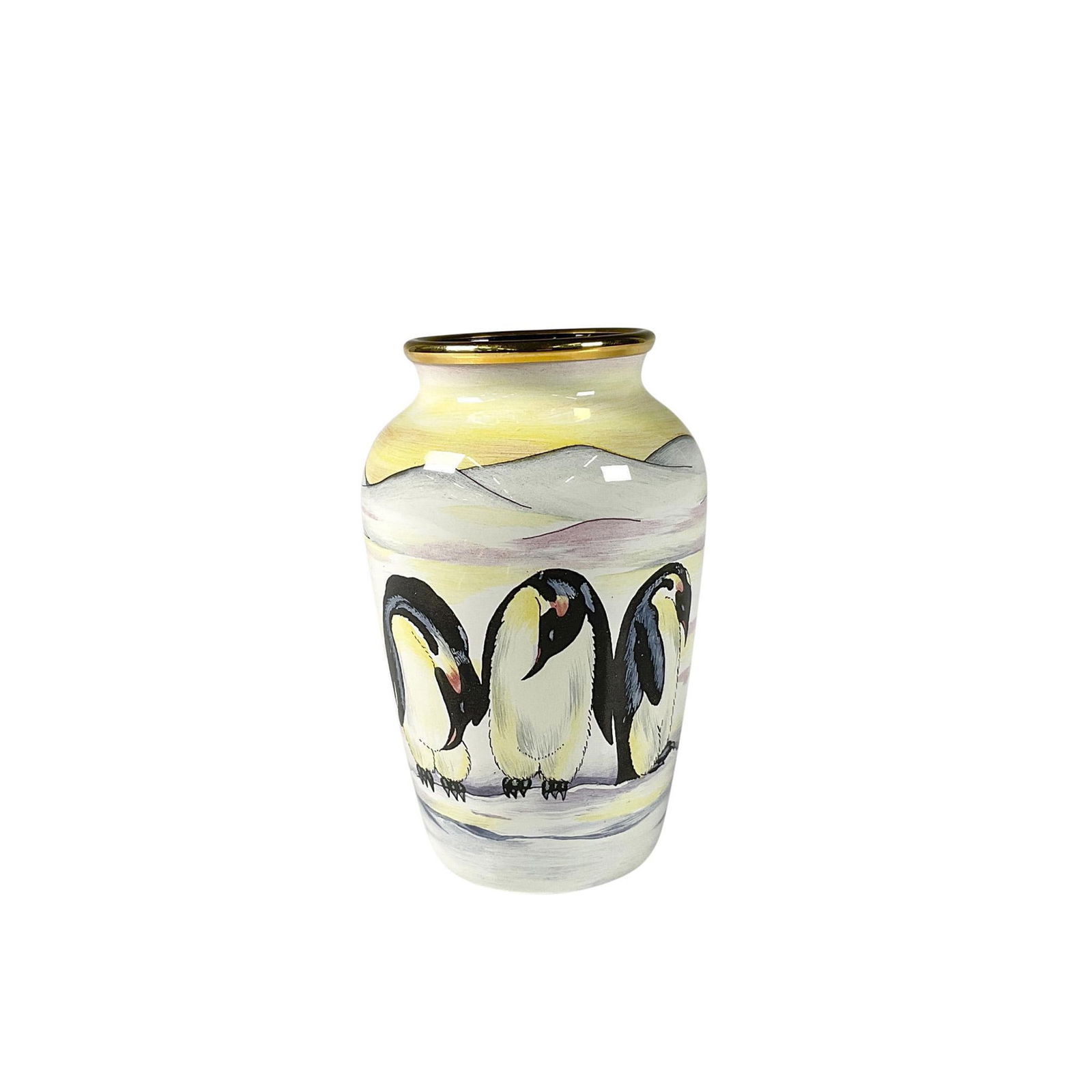 Moorcroft Enamels Miniature Penguins Vase (1 of 5)
