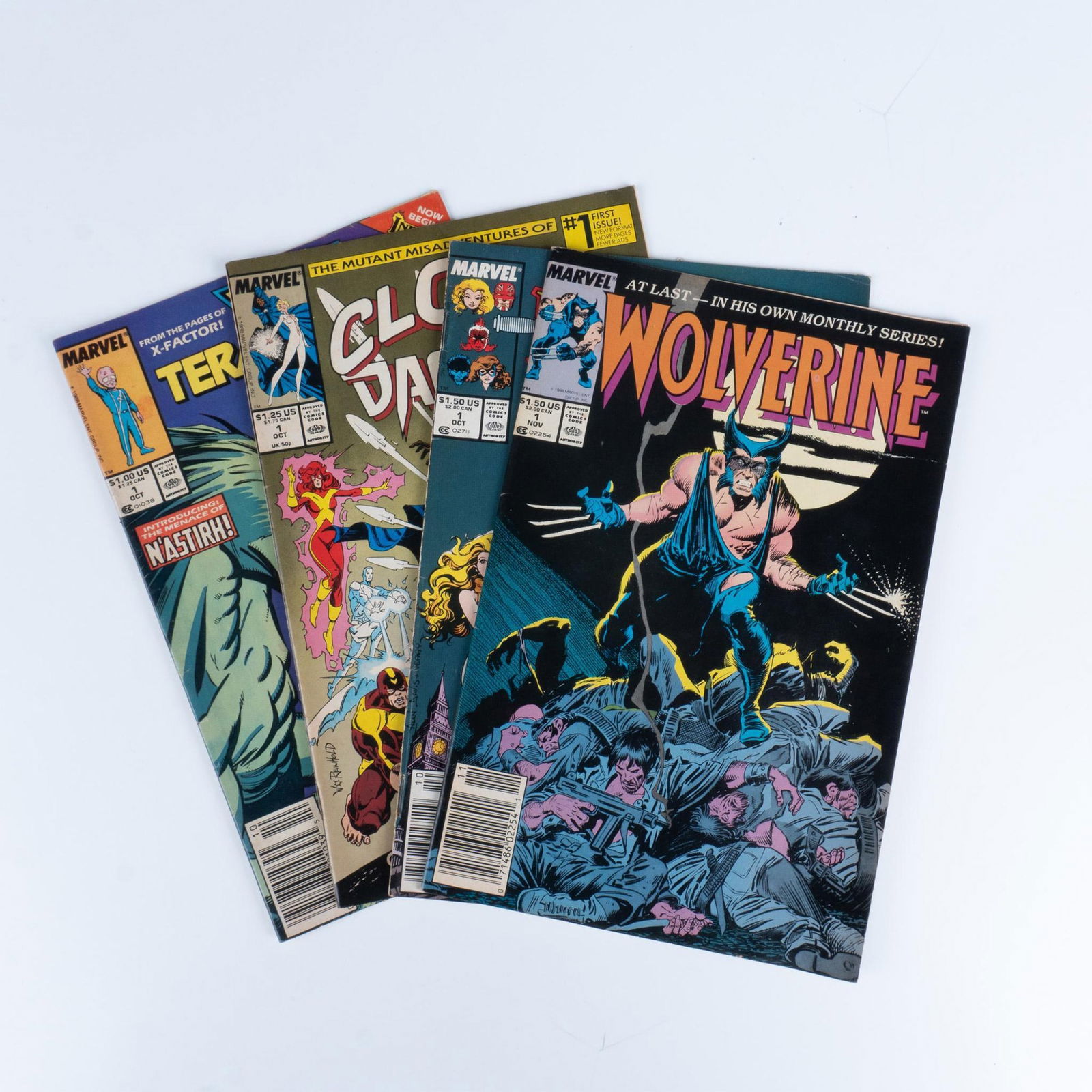 4pc Marvel Comic Books, Wolverine, Excalibur, Cloak & Dagger (1 of 3)