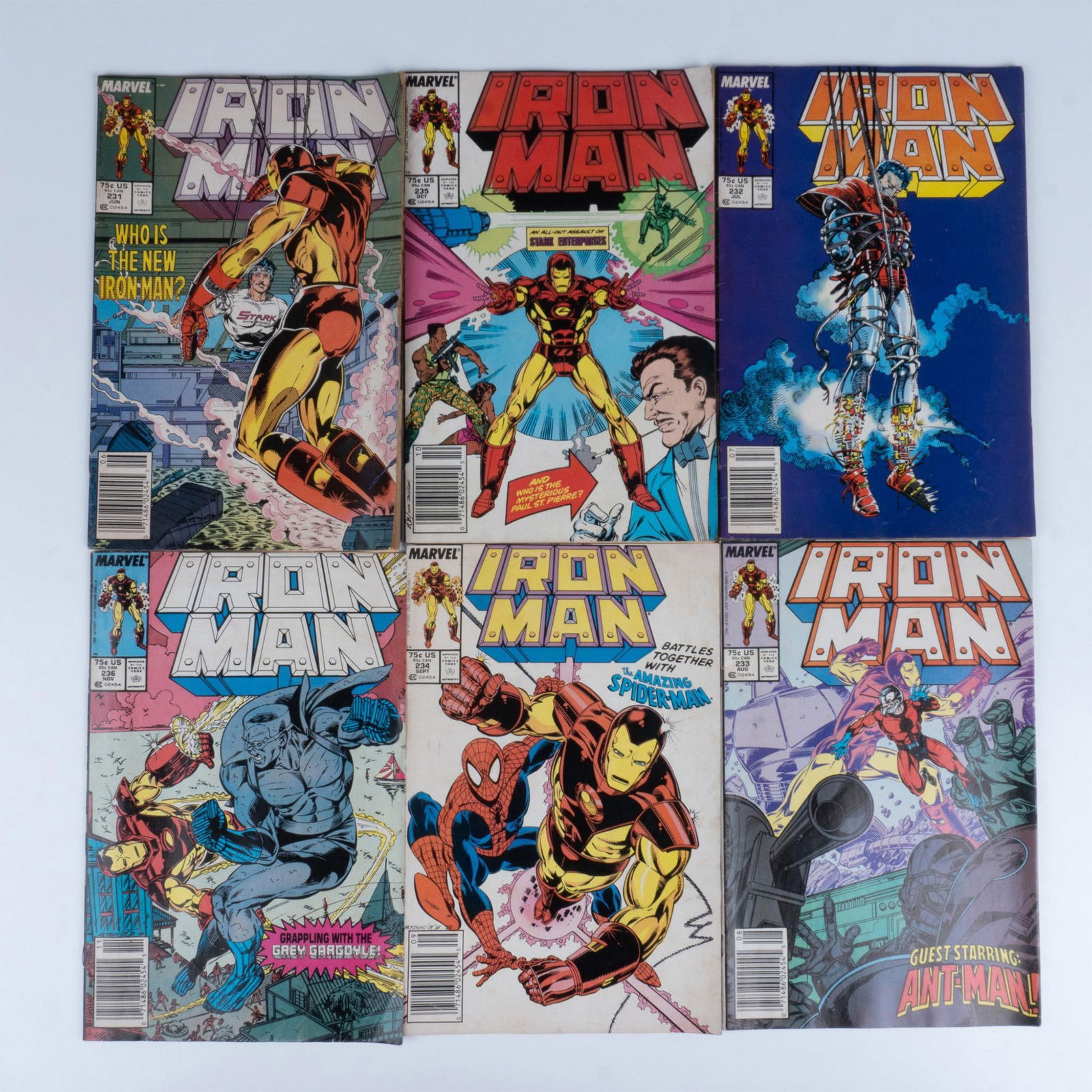 6pc Marvel Comic Books, Iron Man Volume 1 (1 of 2)