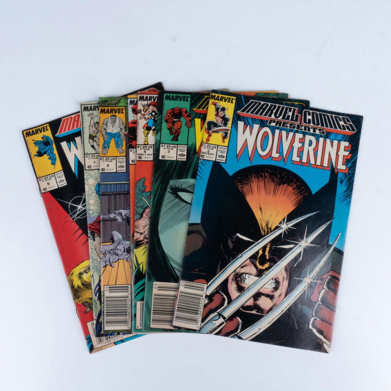 8pc Marvel Comic Books, Marvel Comics Presents Wolverine (1 of 3)