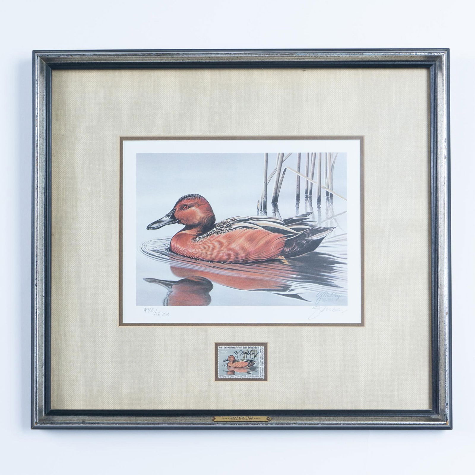 Gerald Mobley Signed Federal Duck Stamp Print, Wild Wings 1985 (1 of 8)