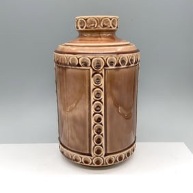 Vintage Mccoy USA Collectable Pottery Thumbprint Cookie Jar