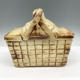McCoy Pottery Collectible Cookie Jar, Picnic Basket