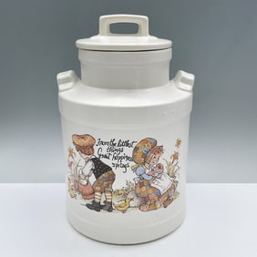 McCoy Cookie Jar with Lid, Great Happiness Milk Jar