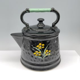 Mccoy USA Collectable Pottery, Black Teapot Cookie Jar