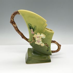 Roseville Pottery Vase, Apple Blossom Green