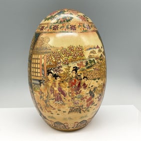 Royal Satsuma Porcelain Asian Egg