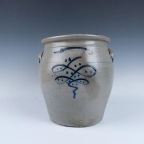 Moore Nichols & Co. Cobalt Flower 3 Gallon Crock
