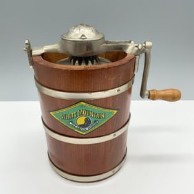 Old Fashioned White Mountain Junior Ice Cream Freezer