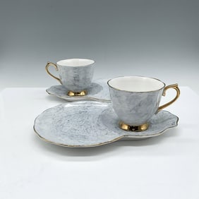 4pc Royal Albert Bone China Gossamer Tea Cups Luncheon Set