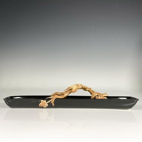 Fitz and Floyd Porcelain Olive Dish
