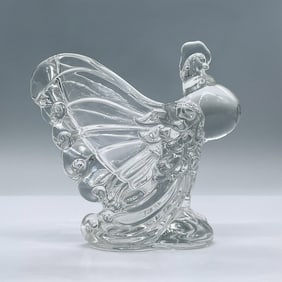 Heisey Glass Rooster Vase