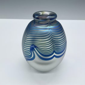 Robert Eickholt Art Glass Perfume Bottle, Signed