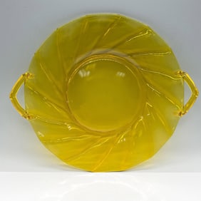 Heisey Glass Twist Marigold Sandwich Platter