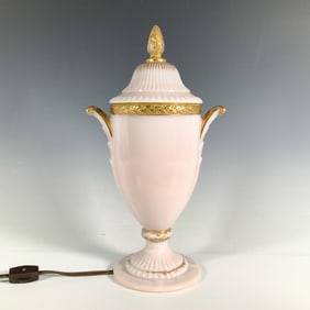 Vintage Cambridge Glass, Lidded Lamp