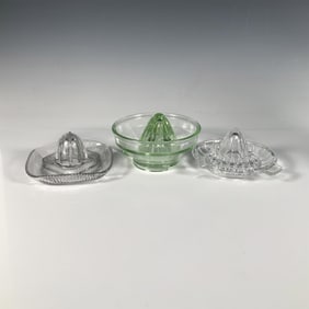 3pc Glass Citrus Juicer Reamers