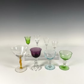 8pc Collection of Various Glass Drinkware